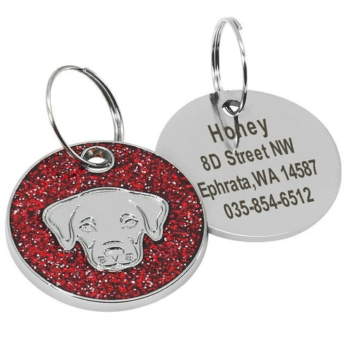 Dog Tag Engraved Pet id Tags Collar Accessories